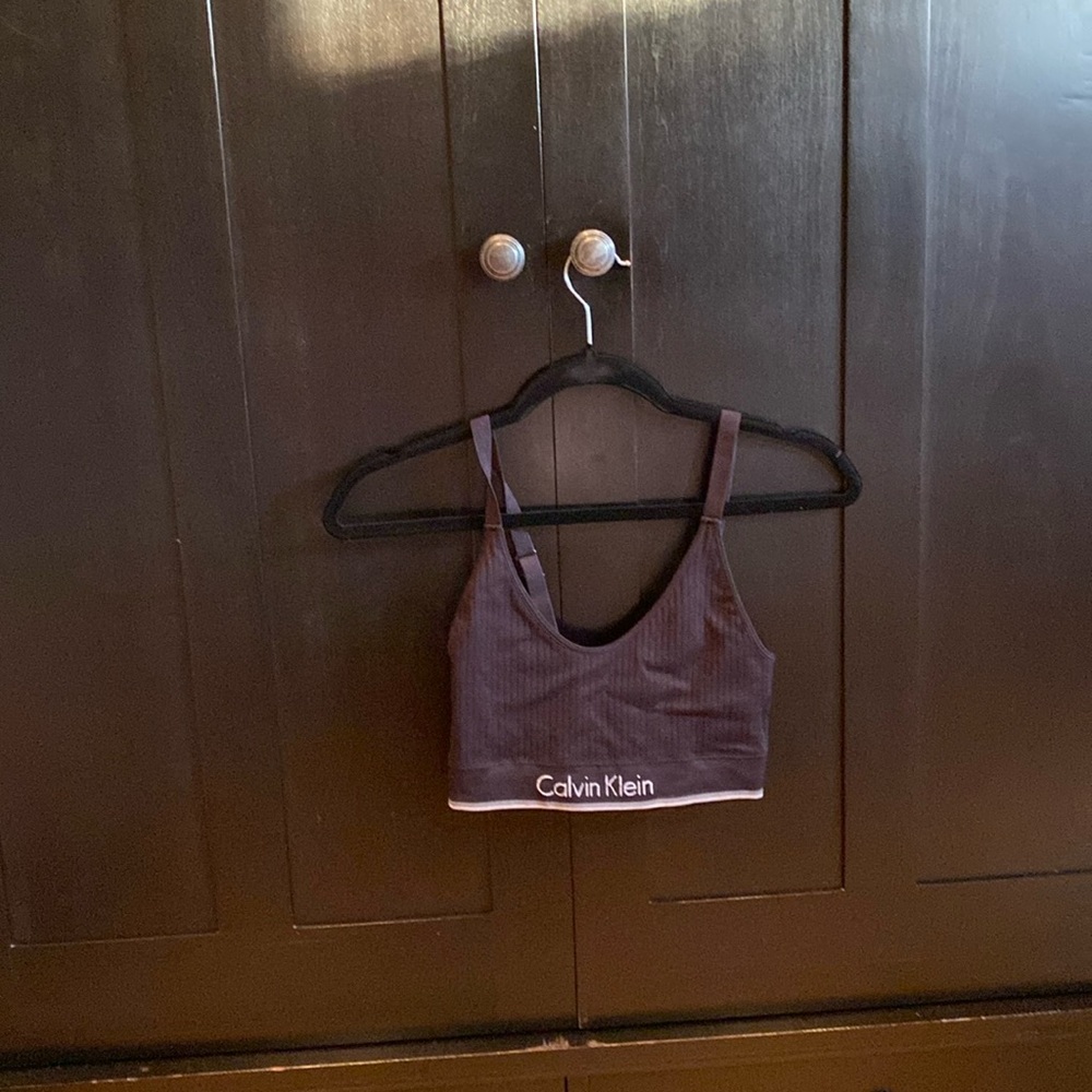 Calvin Klein black workout bra